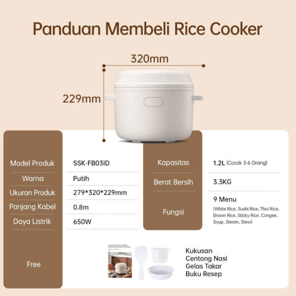 1.2L RICE COOKER - Gambar 9