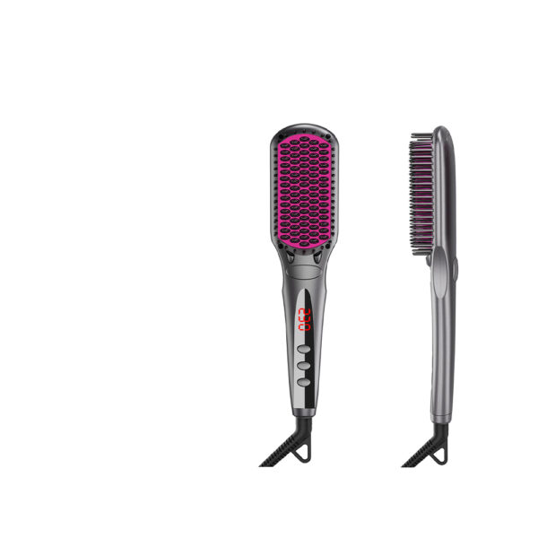 Corded hair straightening brush